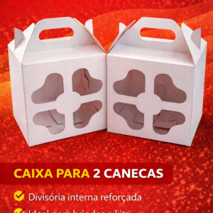 Embalagem Papel Caixa Para Caneca Porcelana 325 Ml 100 Und