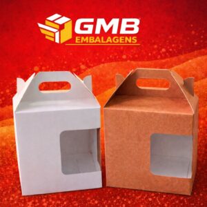 100 Caixas Para Caneca De Porcelana Com Janela Dupla Face