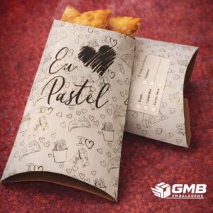 100 Caixa Pastel Delivery Viagem Amo Pastel M